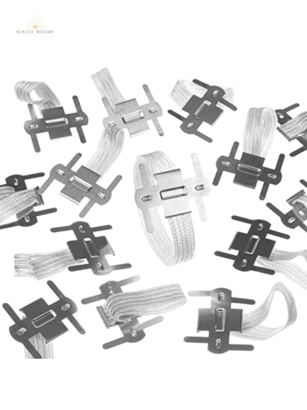 Silver Elastic Corsage Wristlet Bands with Metal Clasp, 144 Pack for Wedding